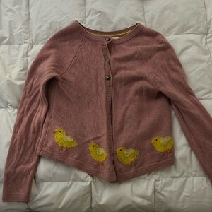 Mini Boden 6-7 pink cardigan